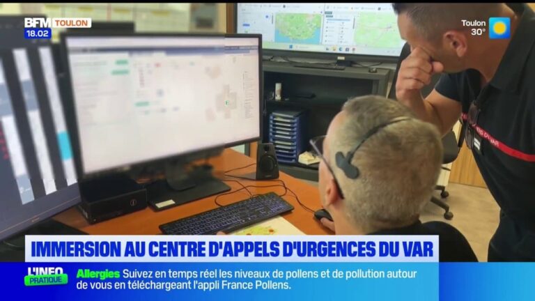 Le Muy : visite du centre d’appels d’urgence des pompiers du Var en action
