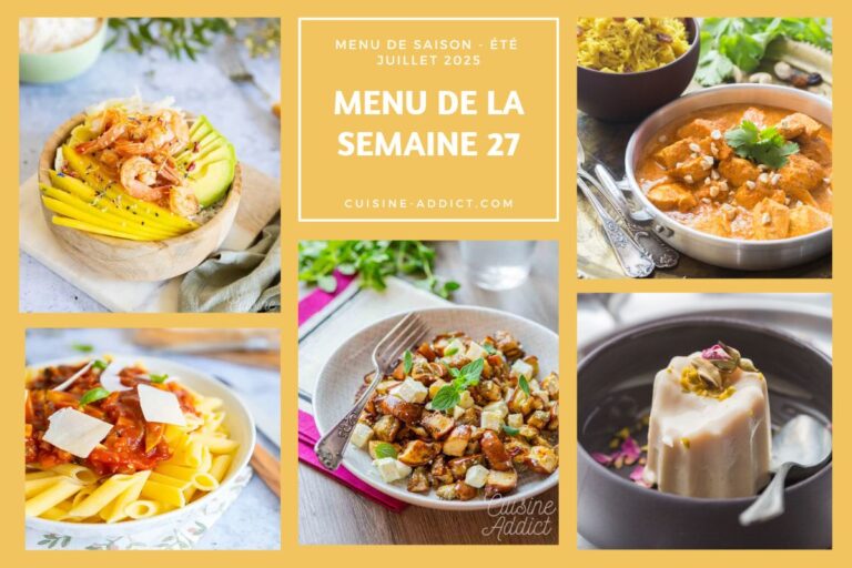 Menu équilibré pour la semaine : options familiales en France du 30 juin au 6 juillet.