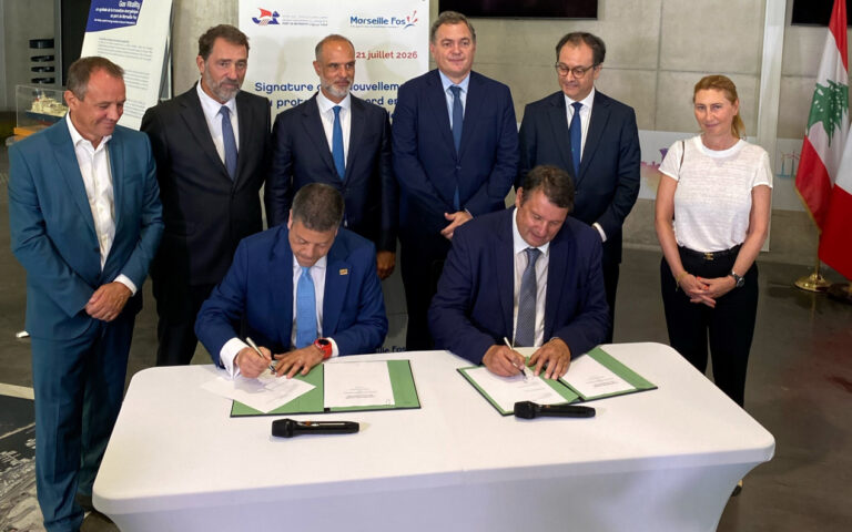 Le port de Marseille Fos et le port de Beyrouth renouvellent leur accord de coopération.