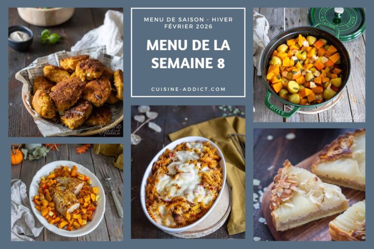 Menu de la semaine : 14 plats et desserts pour les repas du 17 au 23 février