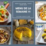 Repas équilibrés et recettes de saison pour la semaine du 10 mars 2025 en France.