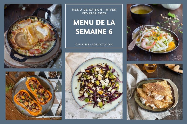 Menu équilibré pour la semaine : options variées et nutritives proposées par les cantines scolaires.