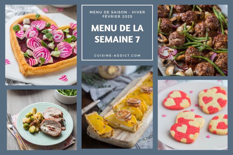 Menu équilibré et savoureux proposé par les cantines scolaires pour la semaine de février.