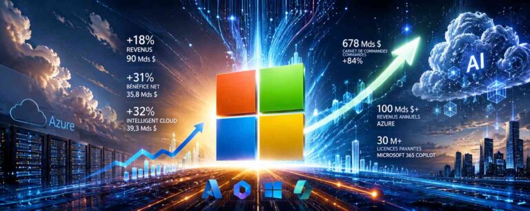Microsoft convertit ses investissements en IA en croissance dans le secteur technologique.