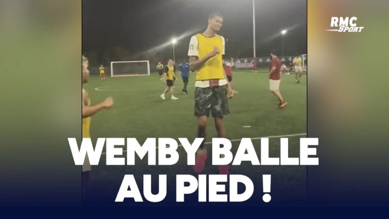 Wembanyama participe à un match de football avec des étudiants à Houston