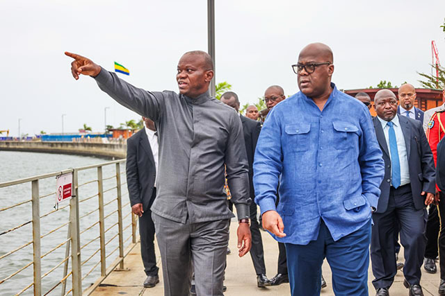 Tshisekedi souligne les exemples à suivre du Gabon lors de sa visite à la Cité Émeraude.