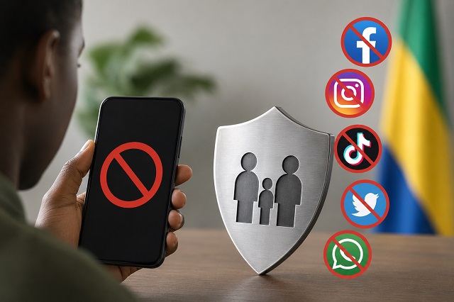 Suspension temporaire des réseaux sociaux au Gabon : la Présidence justifie la mesure.