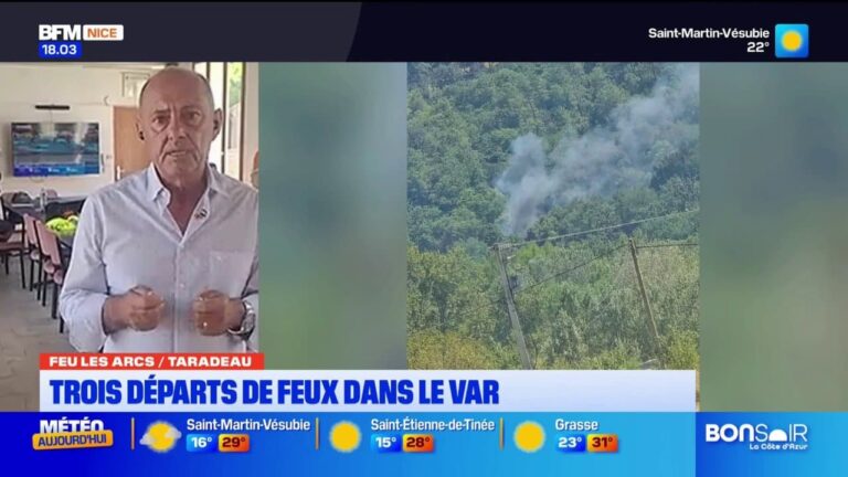 Trois départs de feux dans le Var suscitent des inquiétudes parmi les habitants.