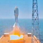 La Chine lance 9 satellites depuis un navire avec sa fusée Gravity-1 en mer