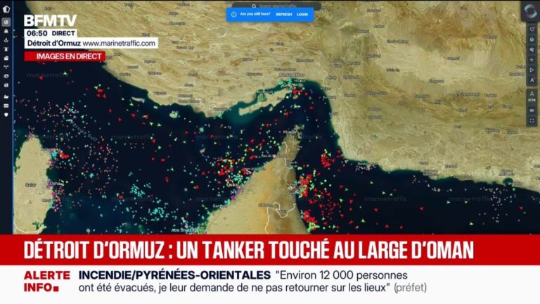 Un tanker touché par un projectile non identifié dans le détroit d’Ormuz, enquête en cours.