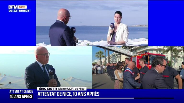 Éric Ciotti exprime un soutien inconditionnel aux victimes de l’attentat lors d’une journée de reconstruction.