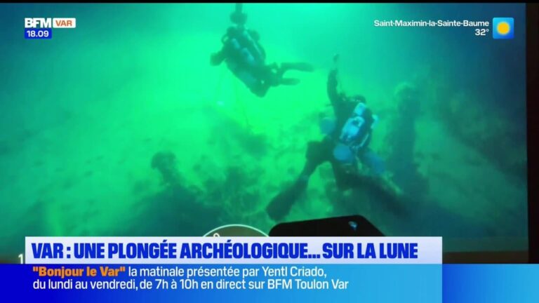 Plongée archéologique dans l’épave de La Lune par des chercheurs du Var.