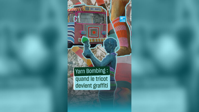 Yarn Bombing : des artistes transforment l’espace urbain en tricot dans plusieurs villes.
