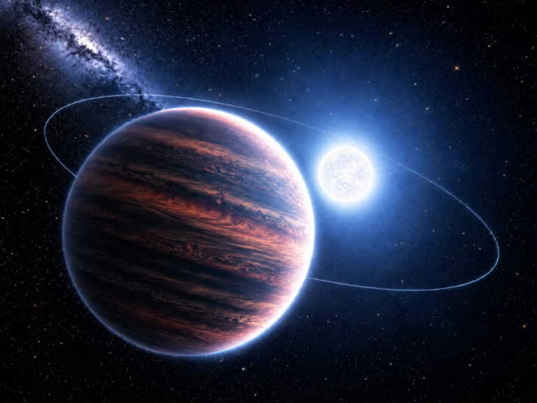 Une planète géante survit dans une zone où les astronomes l’estimaient vaporisée.
