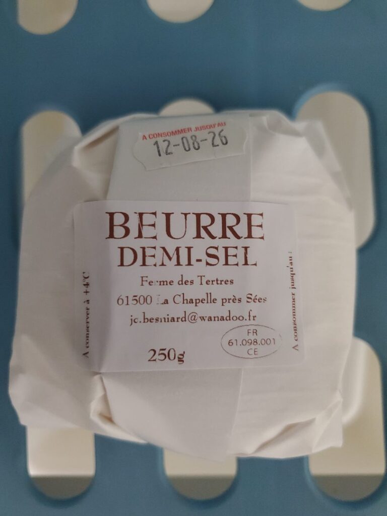Rappel Consommateur – Détail BEURRE CRU LA FERME DES TERTRES