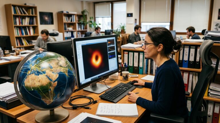 Des astronomes utilisent une méthode innovante pour photographier un trou noir.