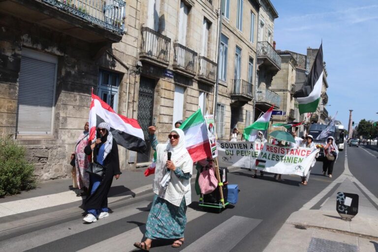 Bordeaux : des manifestants dénoncent un génocide en Palestine chaque samedi.