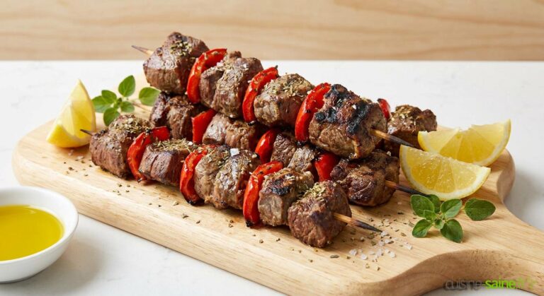 Brochettes d’agneau mariné : une recette traditionnelle du Moyen-Orient appréciée en Europe