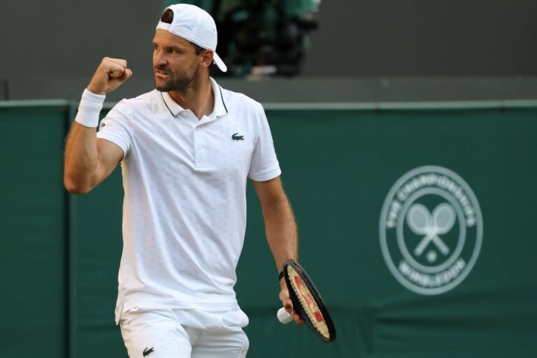 Grigor Dimitrov s’affirme après sa victoire au deuxième tour de Wimbledon