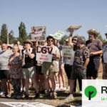 Une chaîne humaine se forme pour protéger une forêt millénaire menacée par la LGV Bordeaux-Toulouse.