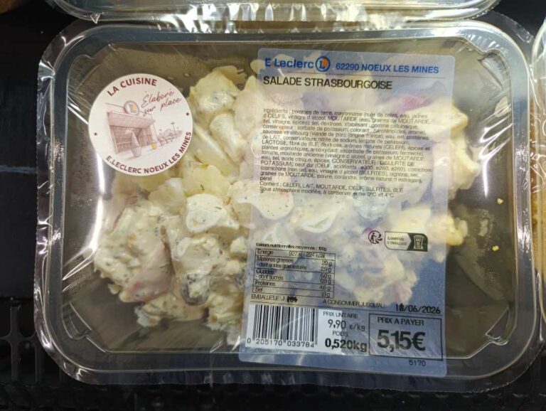 Rappel Consommateur – Détail SALADE STRASBOURGEOISE Sans marque