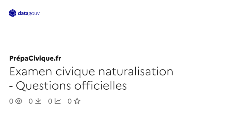 Examen civique de naturalisation : les questions officielles dévoilées par l’administration.