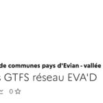 Évolution des horaires de transport en commun dans le réseau EVA’D selon les données GTFS.