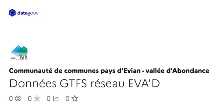 Évolution des horaires de transport en commun dans le réseau EVA’D selon les données GTFS.