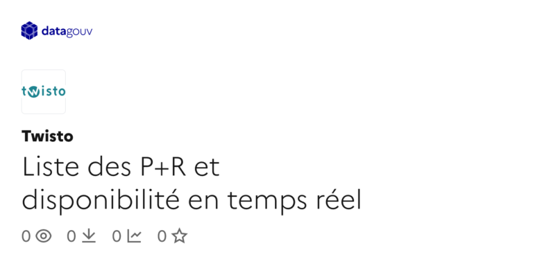 Disponibilité en temps réel des P+R : mise à jour par la municipalité de la ville.