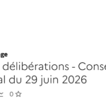 Délibérations du Conseil municipal : décisions sur l&rsquo;urbanisme et le budget local.