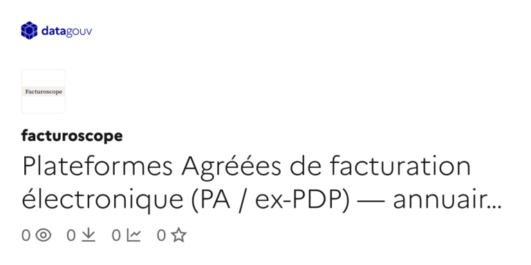 Plateformes Agréées de Facturation Électronique : Annuaire DGFiP Mis à Jour