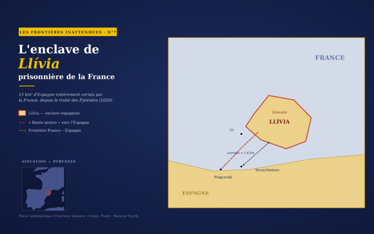 Llívia, village espagnol enclavé en France, suscite des débats sur la souveraineté territoriale.