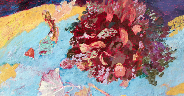 Maïlys Seydoux-Dumas utilise le papier froissé pour créer des œuvres inspirées de Bonnard.