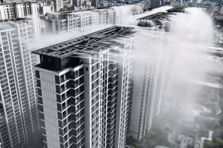 Des systèmes de brumisation déployés dans plusieurs villes chinoises pour atténuer la chaleur.
