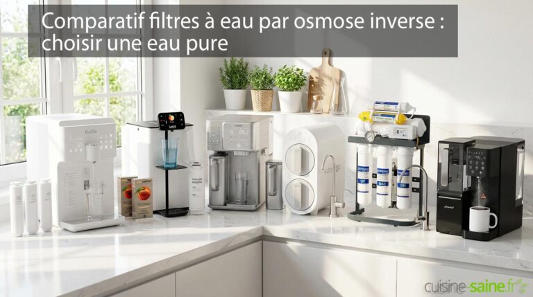 Comparatif de six osmoseurs à eau : évaluation des filtres testés pour la qualité de l’eau.