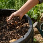 Compost trop sec en été : le test des « quelques gouttes » pour un meilleur rendement.