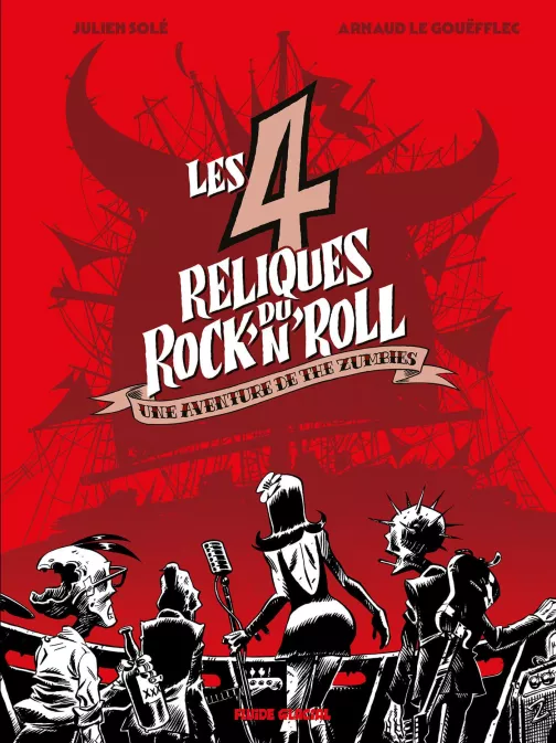 Les 4 reliques du rock’n’roll : une exposition de Julien Solé et Arnaud Le Gouëfflec.