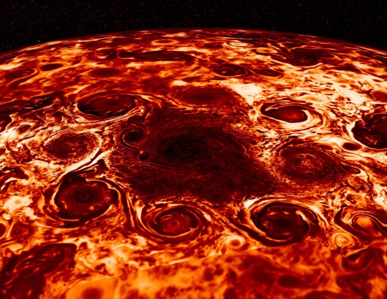 Reproduits en laboratoire, les cristaux de cyclones de Jupiter révèlent des propriétés inédites