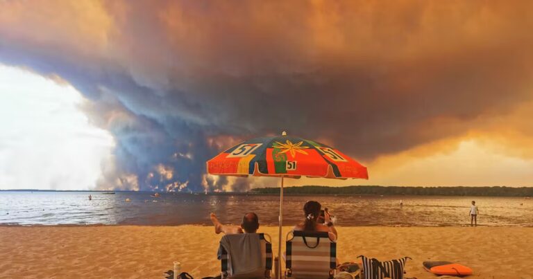 Incendies en Gironde : une photo emblématique témoigne des ravages sur la plage.