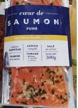 Rappel Consommateur – Détail Coeur de saumon fumé citron basilic 300g GRAND FRAIS / FRESH / mon-marché.fr