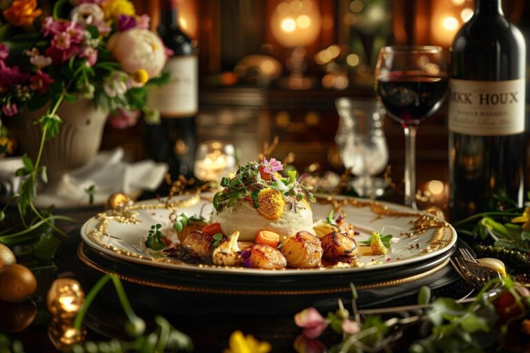 Menu de gala exclusif de Mickael Houx présenté lors d’un événement culinaire en France