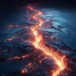 L&rsquo;éruption volcanique majeure a modifié la structure de la plaque océanique.
