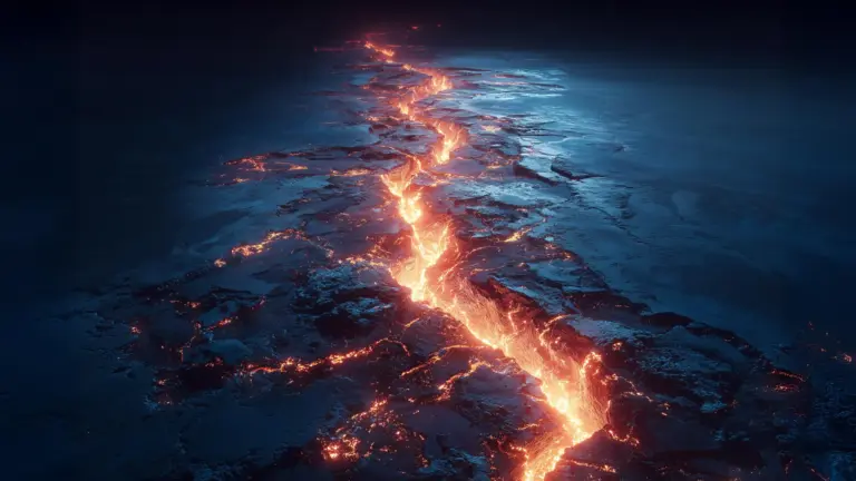 L’éruption volcanique majeure a modifié la structure de la plaque océanique.