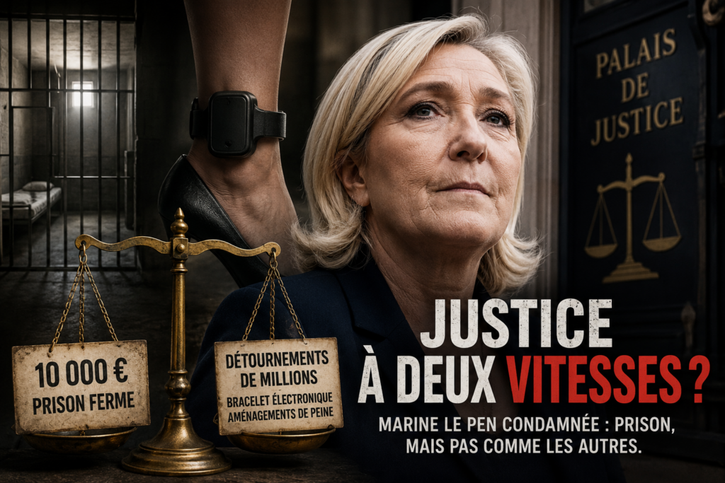 Justice à deux vitesses : le voleur de poules dort en prison, le voleur de millions recharge son bracelet