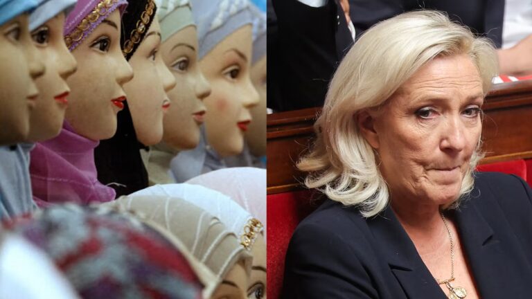 Marine Le Pen et le RN : contradictions sur l’interdiction du port du voile en France