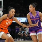Le Phoenix Mercury bat le Connecticut Sun lors d’un match de WNBA.