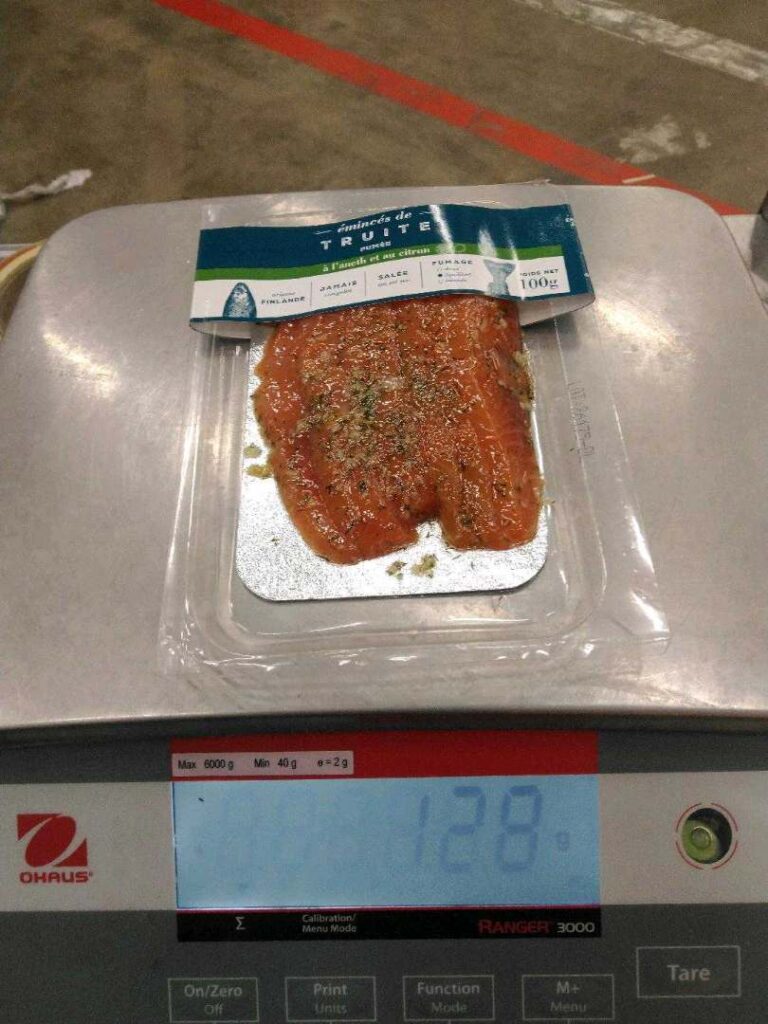 Rappel Consommateur – Détail Emincés de truite aneth 100g GRAND FRAIS / FRESH / mon-marché.fr