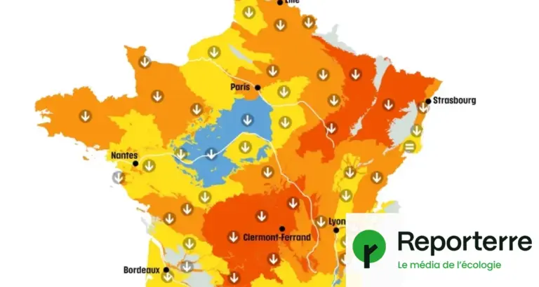 Sécheresse : plus de la moitié des nappes phréatiques en France sous les normales.