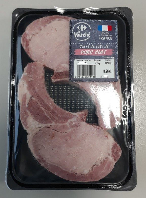 CARRE DE COTE DE PORC CUIT
