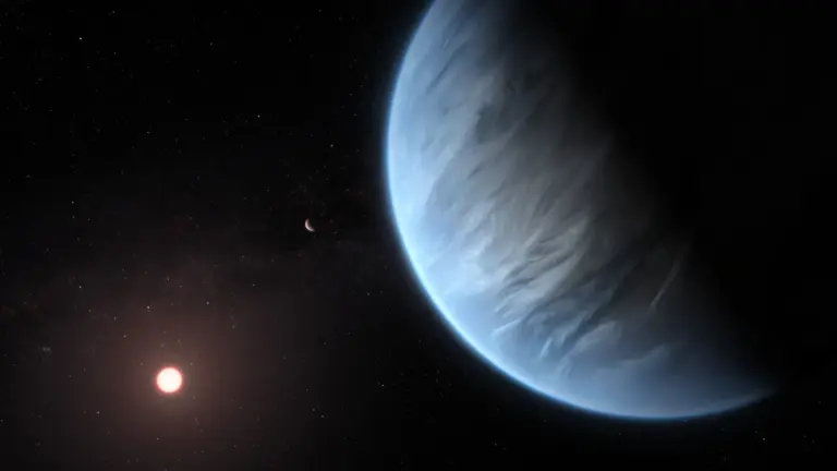 Des scientifiques analysent les signaux de l’exoplanète K2-18b pour détecter des signes de vie.